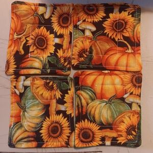 Sunflower and Pumpkin Coasters
